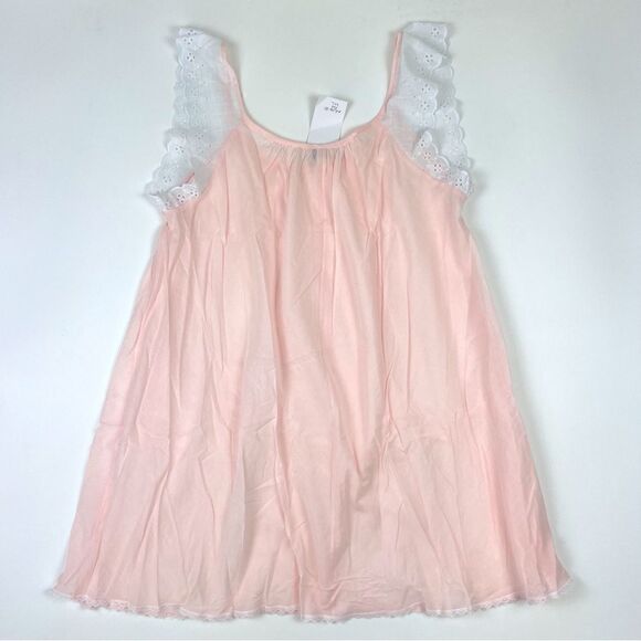 NWT Amanda Rich Short Sleeve with Lace Trim Cotton Gown AR 106-80 - Picture 8 of 13